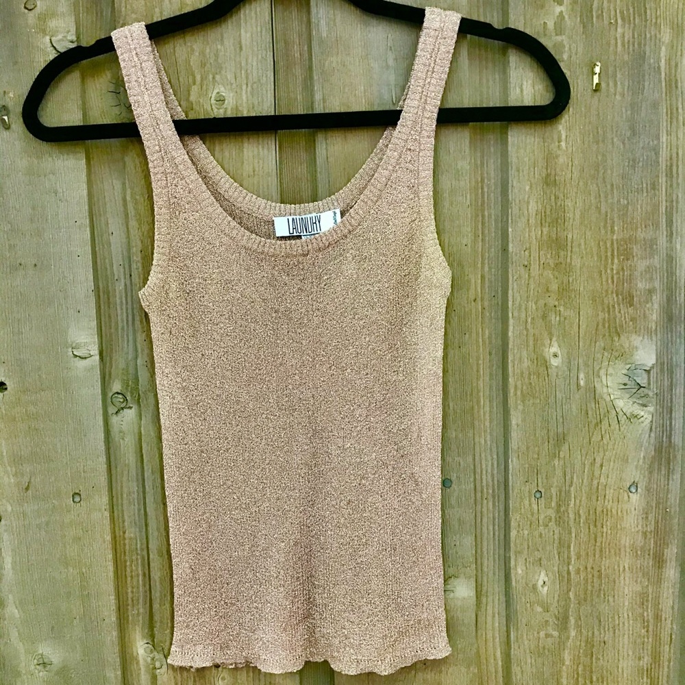 Shiny Nude Pink Tank